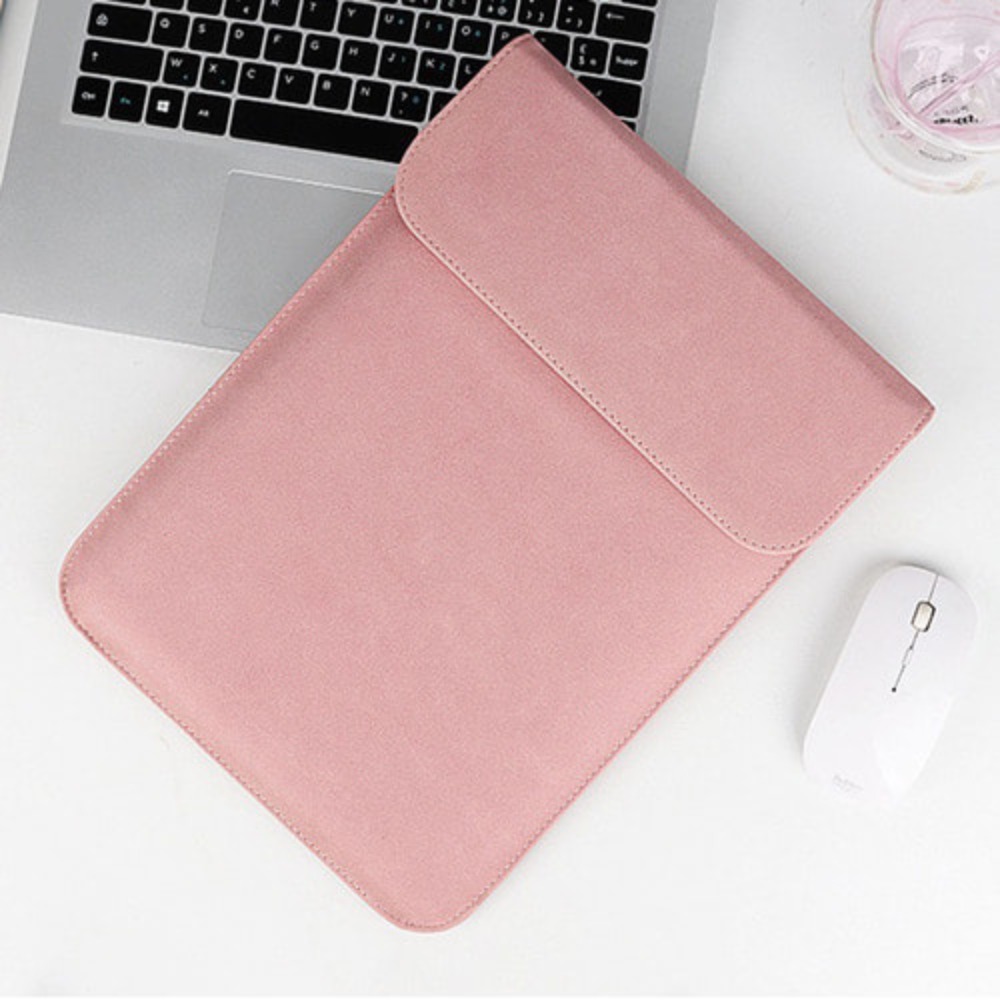 가죽 슬리브 노트북 파우치 가방 13.3형 핑크